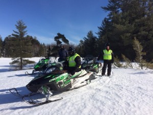 A snowmobile adventure to the back country